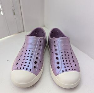 Toddler Natice Jefferson Shoes Purple Shimmer 10c